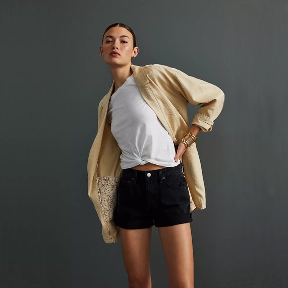 NEW Size L Pilcro Women's Summer Blazer - Neutral - Picture 2 of 5